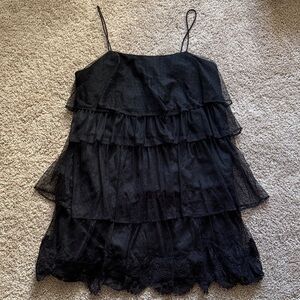 Zara Black Spaghetti Strap Dress